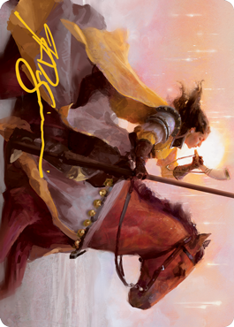 Sunrise Cavalier Art Card (Gold-Stamped Signature) [Innistrad: Midnight Hunt Art Series] | Arkham Games and Comics