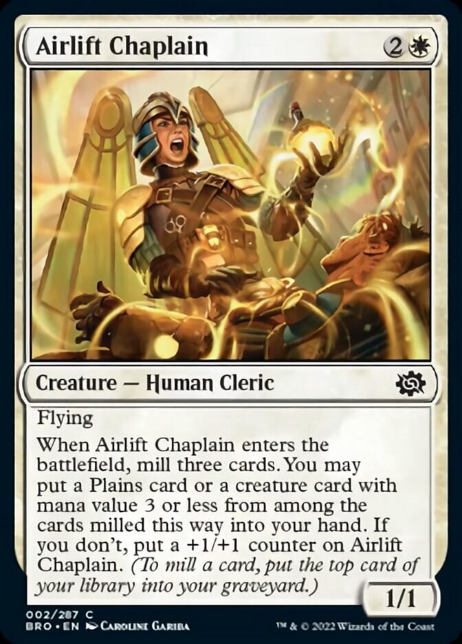 Airlift Chaplain [The Brothers' War] | Arkham Games and Comics