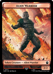 Alien Warrior // Treasure (0030) Double-Sided Token [Doctor Who Tokens] | Arkham Games and Comics