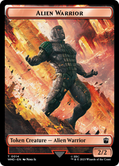 Alien Rhino // Alien Warrior Double-Sided Token [Doctor Who Tokens] | Arkham Games and Comics