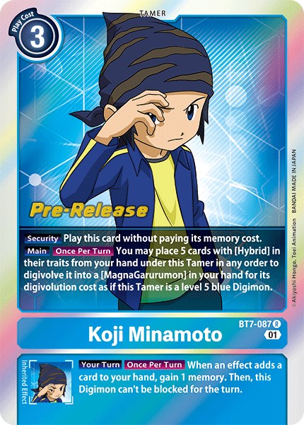 Koji Minamoto [BT7-087] [Next Adventure Pre-Release Cards] | Arkham Games and Comics