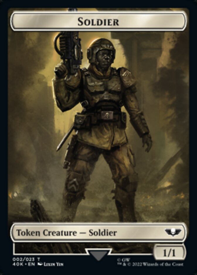 Soldier (002) // Zephyrim Double-sided Token [Universes Beyond: Warhammer 40,000 Tokens] | Arkham Games and Comics