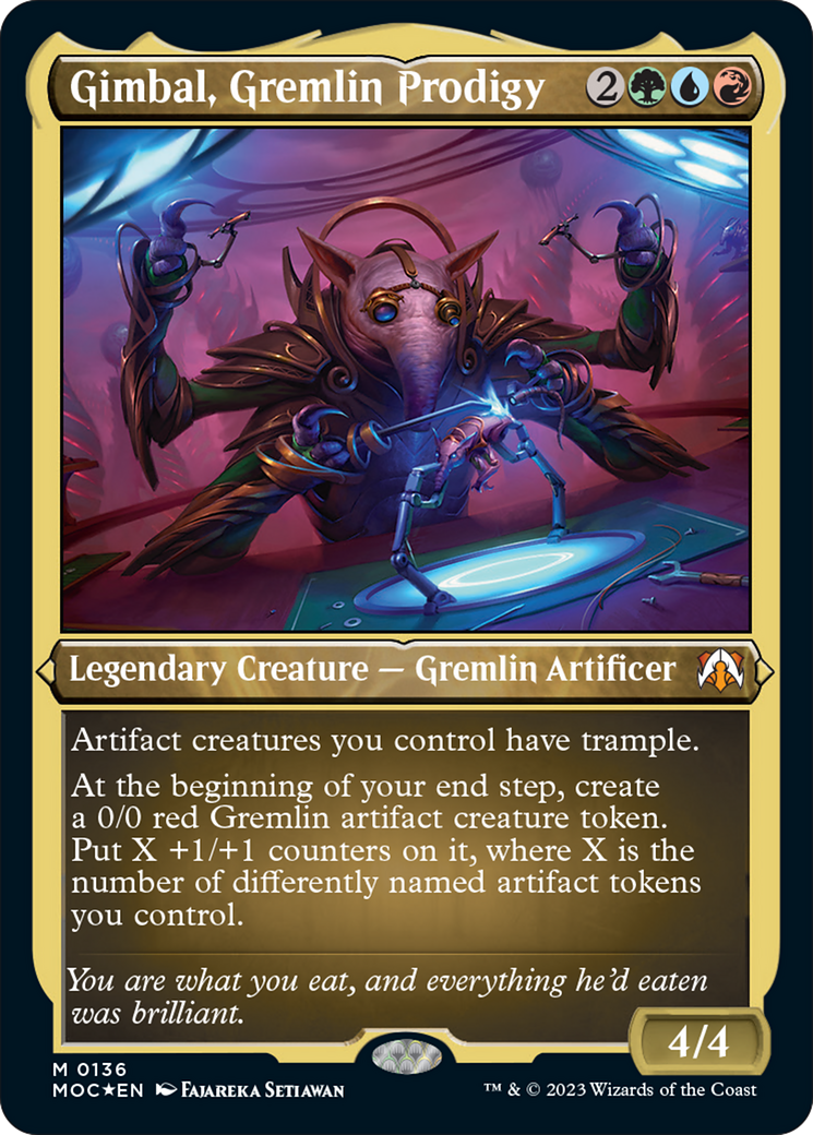 Gimbal, Gremlin Prodigy (Display Commander) [March of the Machine Commander] | Arkham Games and Comics
