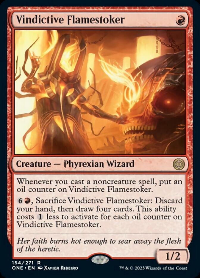 Vindictive Flamestoker [Phyrexia: All Will Be One] | Arkham Games and Comics