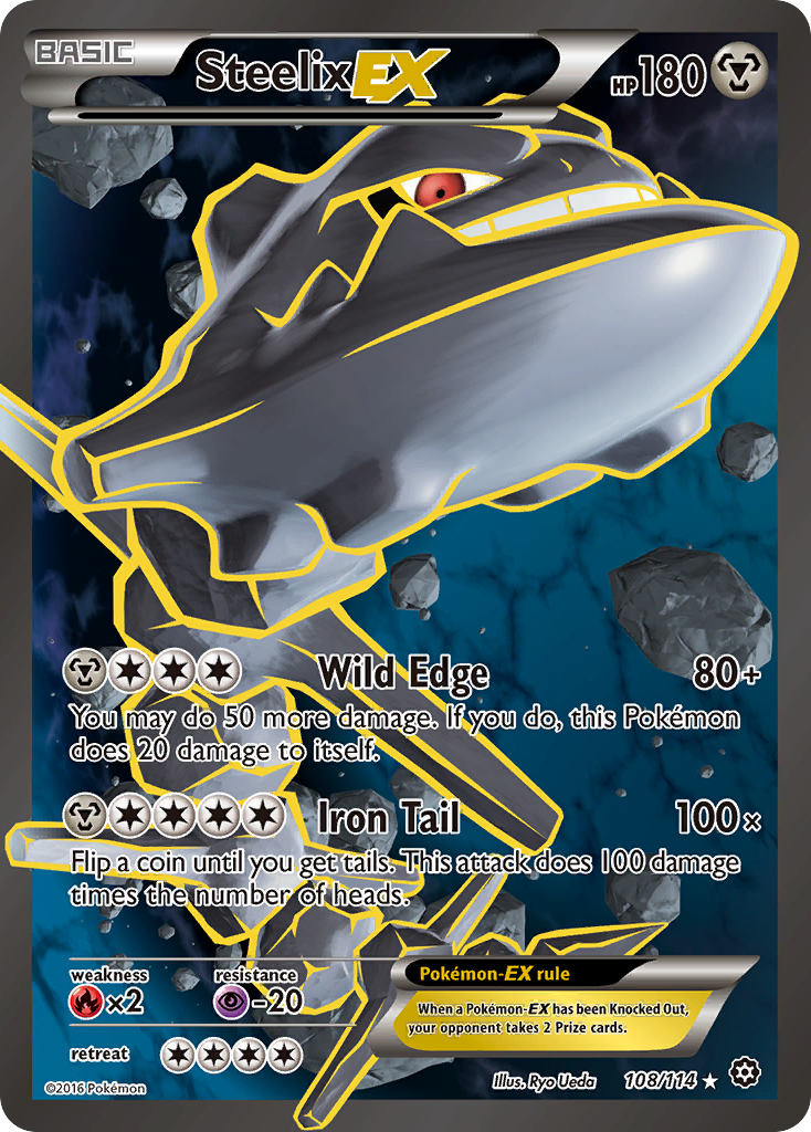 Steelix EX (108/114) [XY: Steam Siege] | Arkham Games and Comics