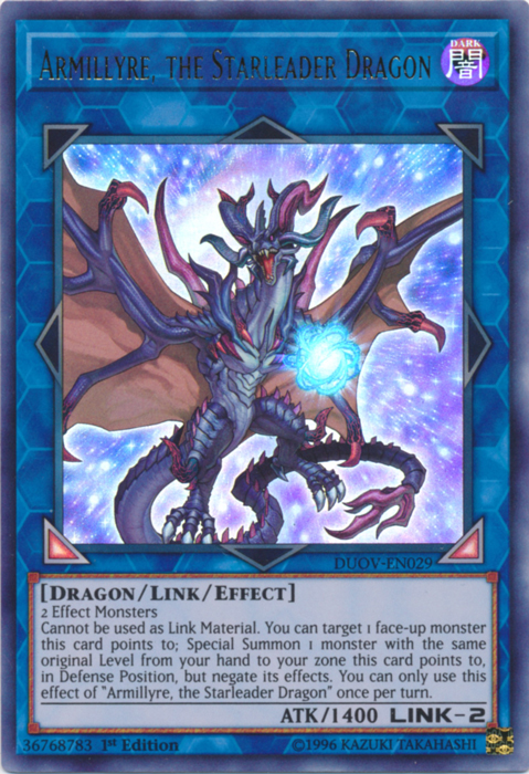 Armillyre, the Starleader Dragon [DUOV-EN029] Ultra Rare | Arkham Games and Comics