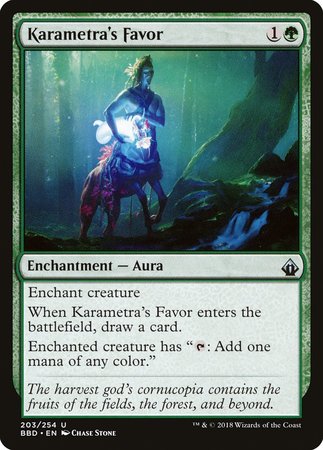 Karametra's Favor [Battlebond] | Arkham Games and Comics