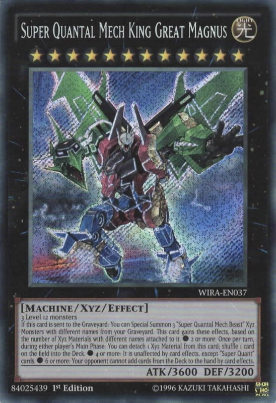 Super Quantal Mech King Great Magnus [WIRA-EN037] Secret Rare | Arkham Games and Comics