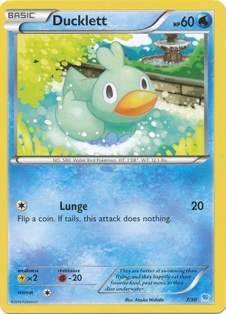 Ducklett (7/30) [XY: Trainer Kit 3 - Suicune] | Arkham Games and Comics