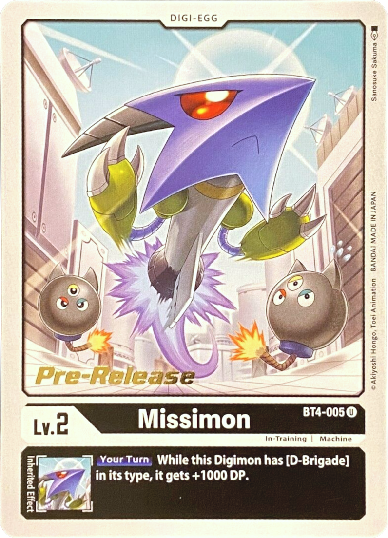 Missimon [BT4-005] [Great Legend Pre-Release Promos] | Arkham Games and Comics