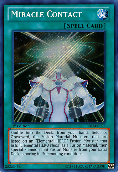 Miracle Contact [REDU-EN093] Secret Rare | Arkham Games and Comics