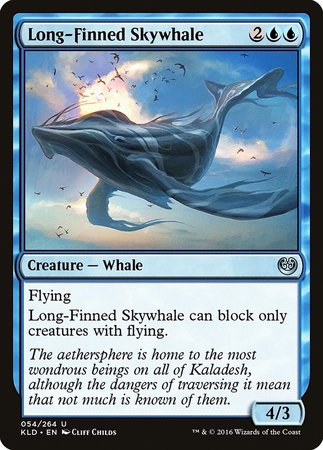 Long-Finned Skywhale [Kaladesh] | Arkham Games and Comics