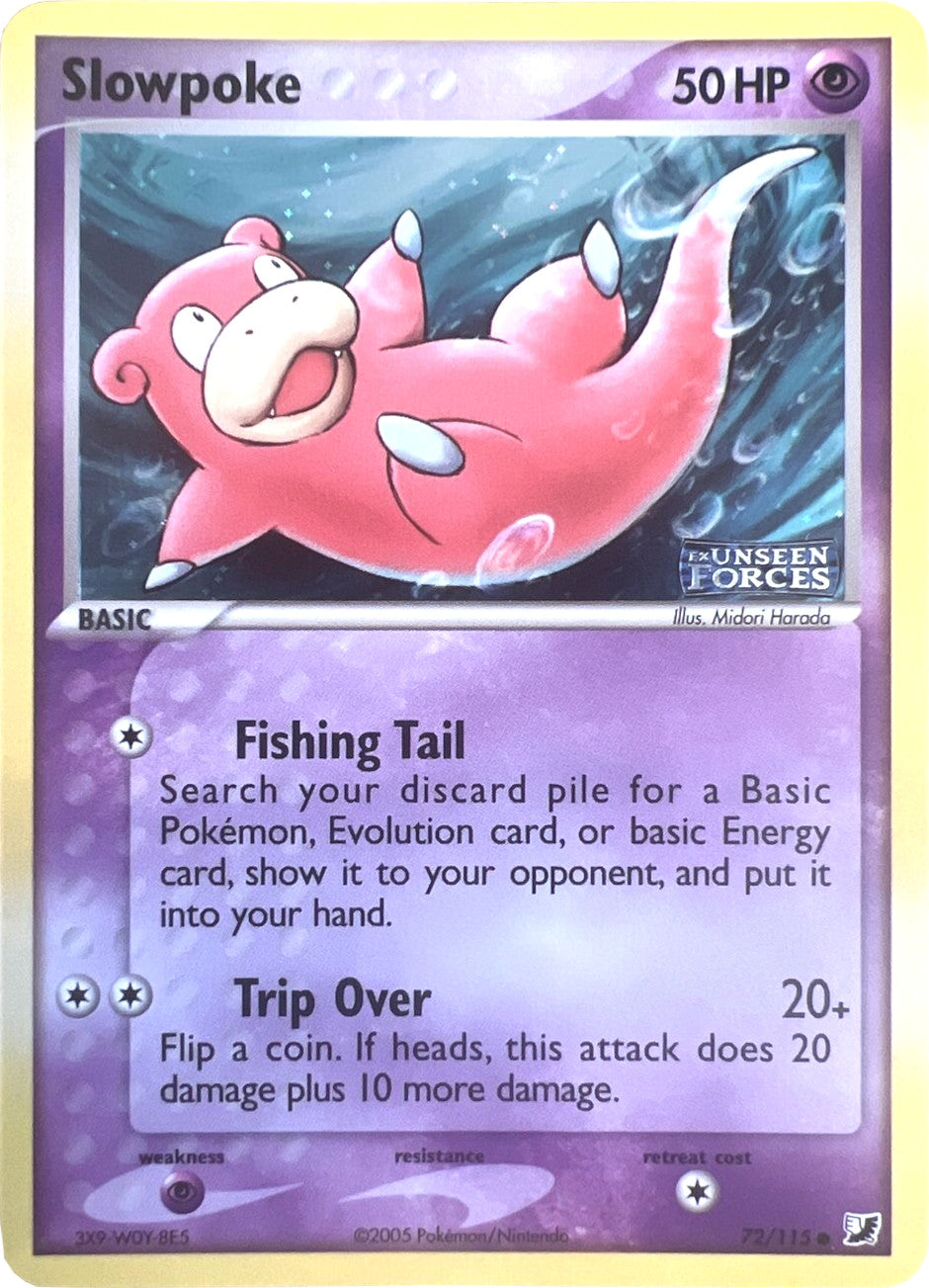 Slowpoke (72/115) (Stamped) [EX: Unseen Forces] | Arkham Games and Comics