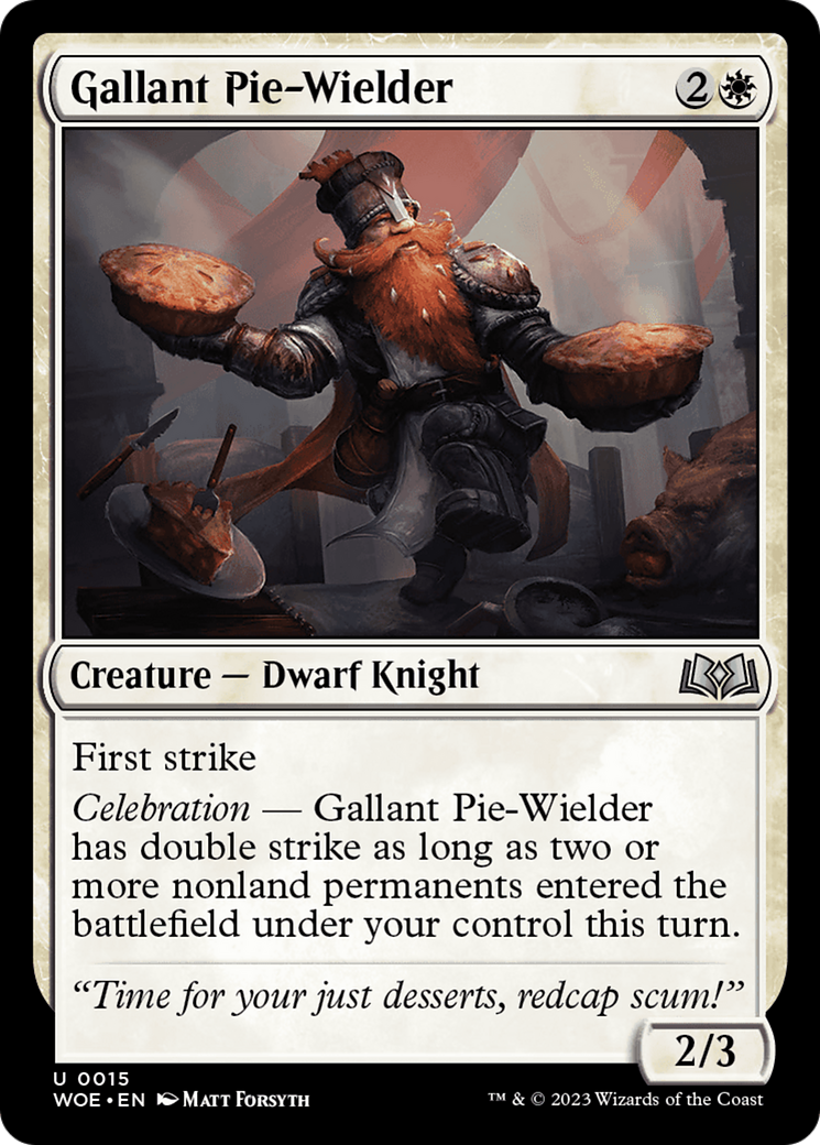 Gallant Pie-Wielder [Wilds of Eldraine] | Arkham Games and Comics