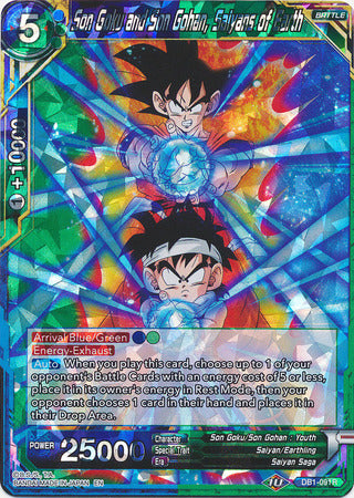 Son Goku and Son Gohan, Saiyans of Earth (DB1-091) [Dragon Brawl] | Arkham Games and Comics