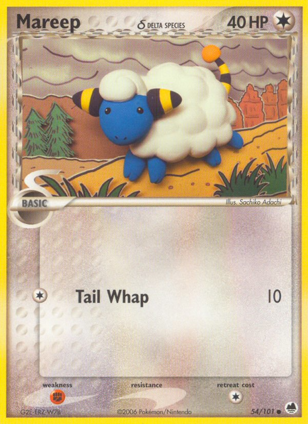 Mareep (54/101) (Delta Species) [EX: Dragon Frontiers] | Arkham Games and Comics