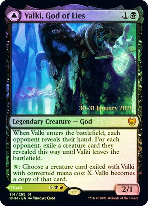 Valki, God of Lies // Tibalt, Cosmic Impostor  [Kaldheim Prerelease Promos] | Arkham Games and Comics