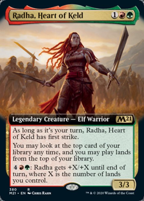 Radha, Heart of Keld (Extended Art) [Core Set 2021] | Arkham Games and Comics