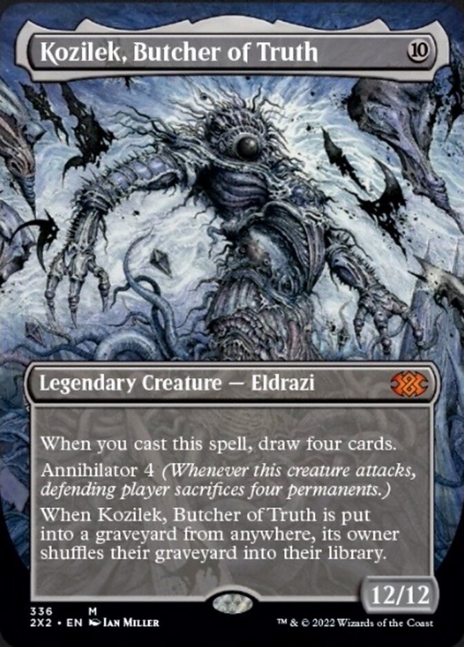 Kozilek, Butcher of Truth (Borderless Alternate Art) [Double Masters 2022] | Arkham Games and Comics