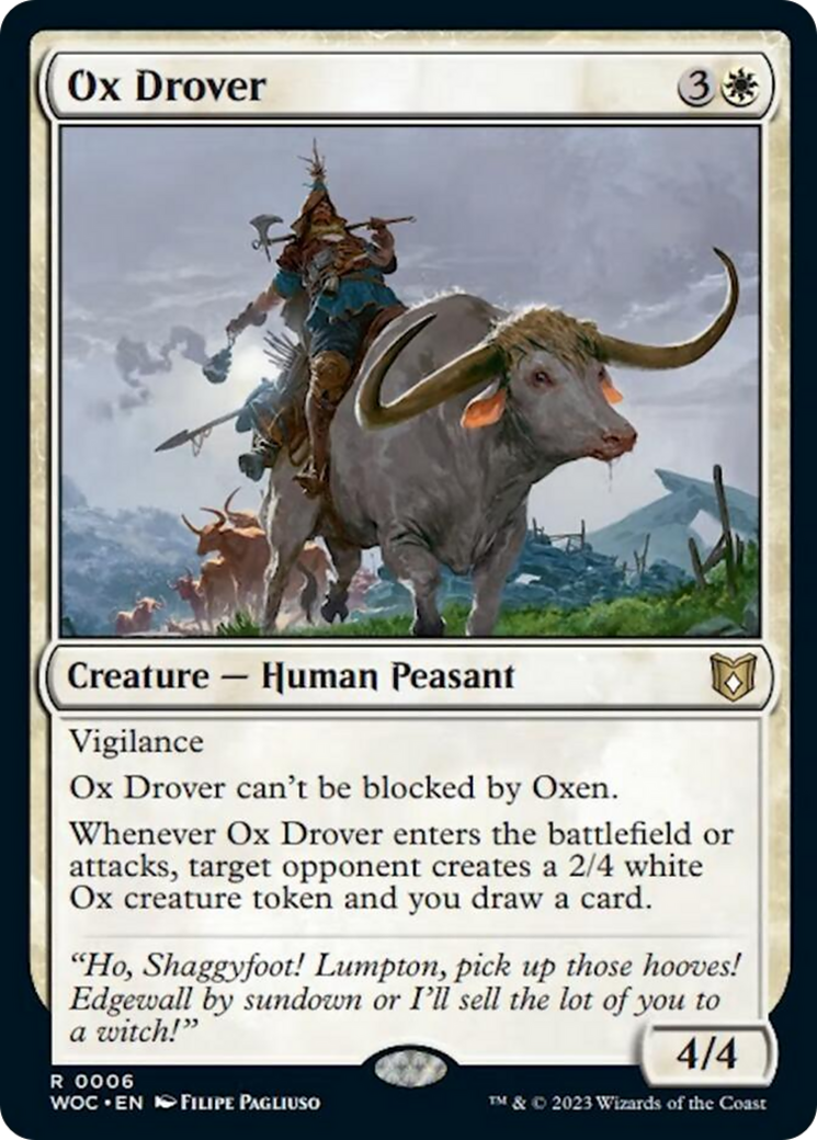 Ox Drover [Wilds of Eldraine Commander] | Arkham Games and Comics