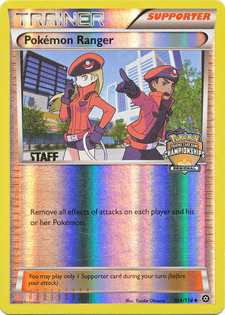 Pokemon Ranger (104/114) (Regional Championship Promo Staff) [XY: Steam Siege] | Arkham Games and Comics