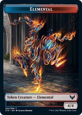 Elemental // Pest Token [Strixhaven: School of Mages Tokens] | Arkham Games and Comics