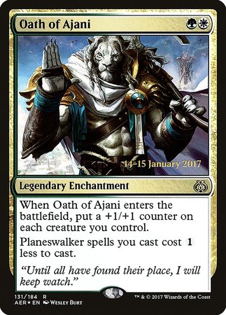 Oath of Ajani [Aether Revolt Promos] | Arkham Games and Comics