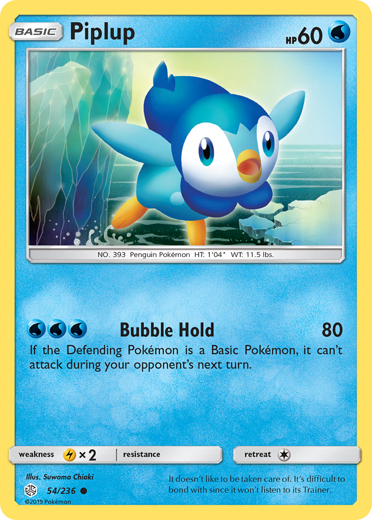 Piplup (54/236) [Sun & Moon: Cosmic Eclipse] | Arkham Games and Comics