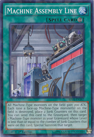 Machine Assembly Line [BP03-EN167] Shatterfoil Rare | Arkham Games and Comics