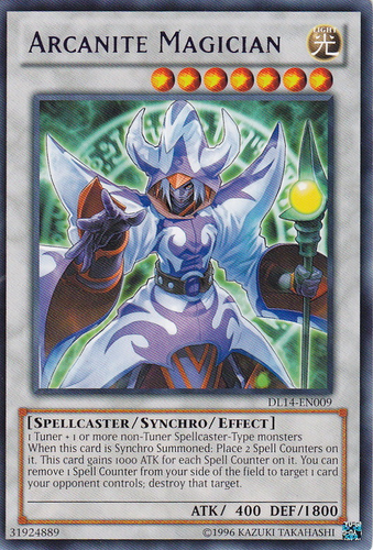 Arcanite Magician (Blue) [DL14-EN009] Rare | Arkham Games and Comics