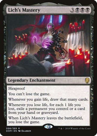 Lich's Mastery [Dominaria] | Arkham Games and Comics
