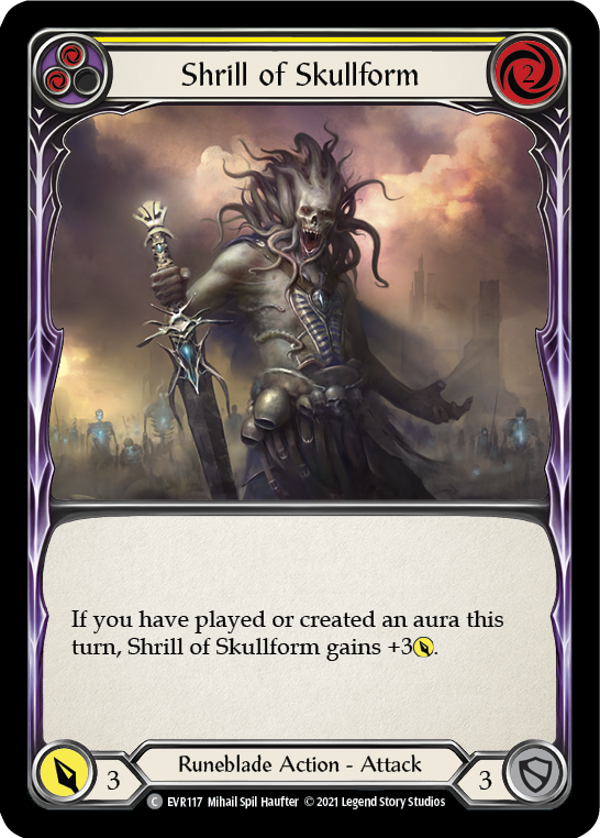 Shrill of Skullform (Yellow) [EVR117] (Everfest)  1st Edition Normal | Arkham Games and Comics