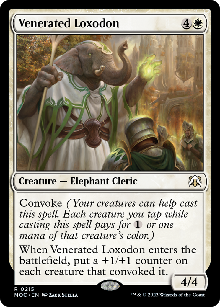 Venerated Loxodon [March of the Machine Commander] | Arkham Games and Comics