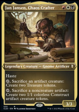 Jan Jansen, Chaos Crafter (Foil Etched) [Commander Legends: Battle for Baldur's Gate] | Arkham Games and Comics