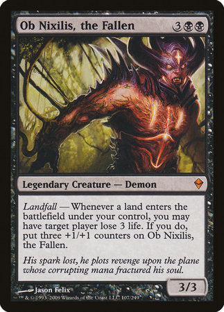 Ob Nixilis, the Fallen [Zendikar] | Arkham Games and Comics
