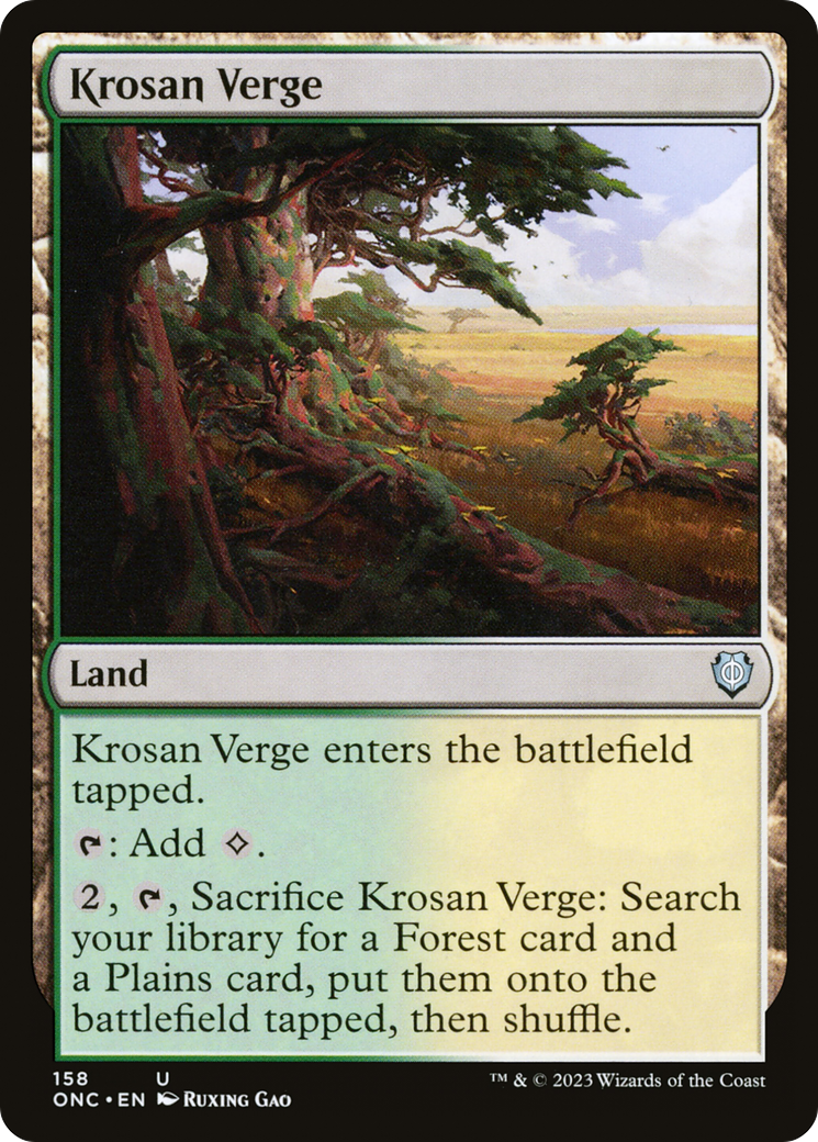 Krosan Verge [Phyrexia: All Will Be One Commander] | Arkham Games and Comics