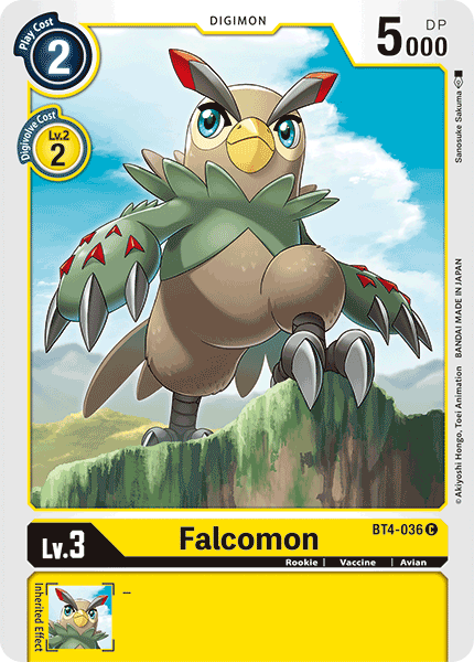 Falcomon [BT4-036] [Great Legend] | Arkham Games and Comics