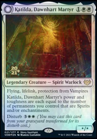 Katilda, Dawnhart Martyr // Katilda's Rising Dawn [Innistrad: Crimson Vow Prerelease Promos] | Arkham Games and Comics