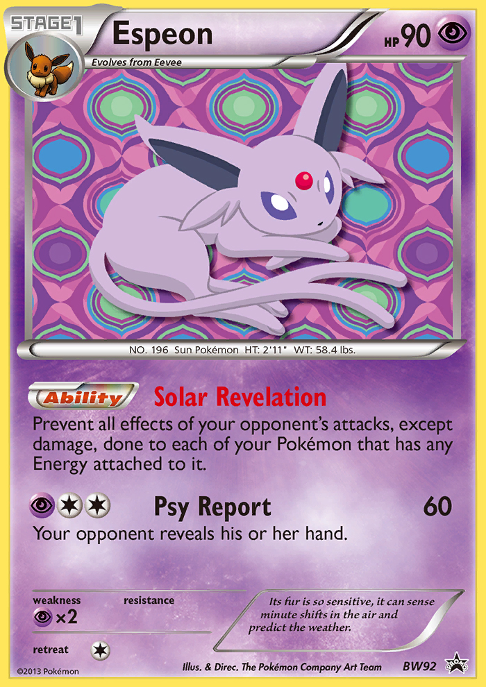 Espeon (BW92) [Black & White: Black Star Promos] | Arkham Games and Comics