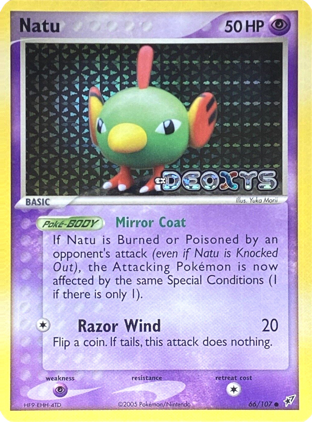 Natu (66/107) (Stamped) [EX: Deoxys] | Arkham Games and Comics
