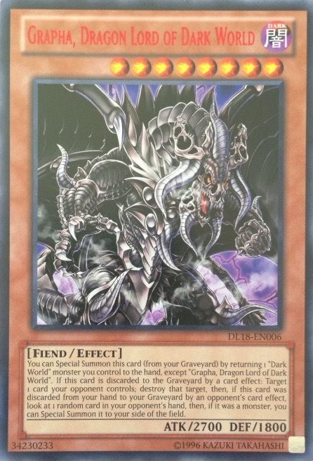 Grapha, Dragon Lord of Dark World (Red) [DL18-EN006] Rare | Arkham Games and Comics