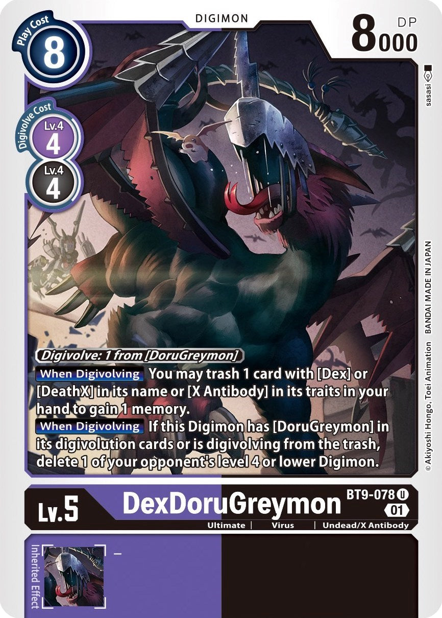 DexDoruGreymon [BT9-078] [X Record] | Arkham Games and Comics
