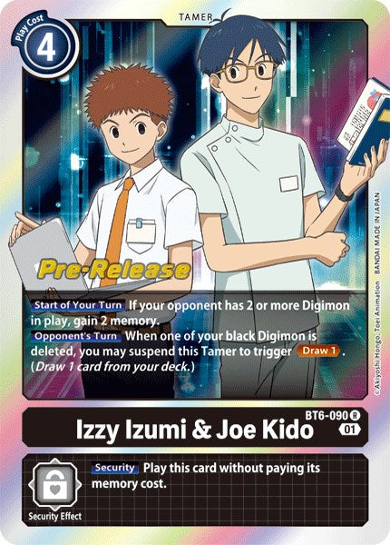 Izzy Izumi & Joe Kido [BT6-090] [Double Diamond Pre-Release Cards] | Arkham Games and Comics