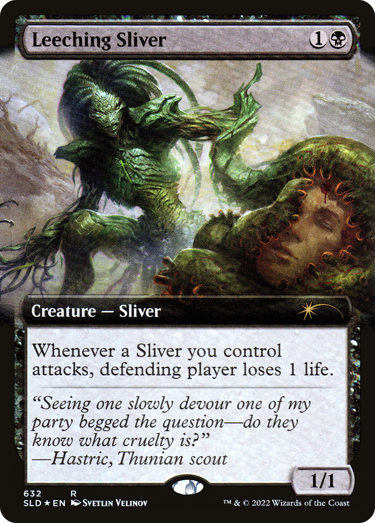 Leeching Sliver (Extended Art) [Secret Lair Drop Promos] | Arkham Games and Comics