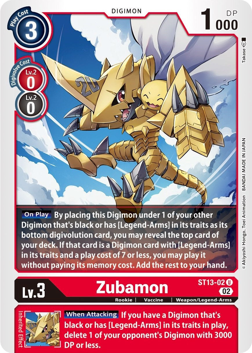 Zubamon [ST13-02] [Starter Deck: Ragnaloardmon] | Arkham Games and Comics