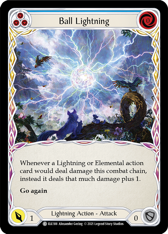 Ball Lightning (Blue) [ELE188] (Tales of Aria)  1st Edition Normal | Arkham Games and Comics