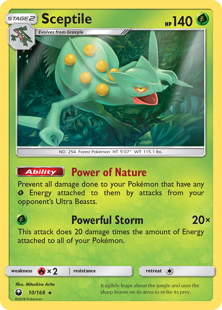 Sceptile (10/168) [Sun & Moon: Celestial Storm] | Arkham Games and Comics