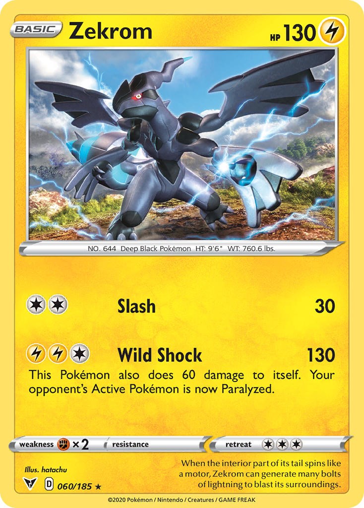 Zekrom (060/185) (Cosmos Holo) [Sword & Shield: Black Star Promos] | Arkham Games and Comics