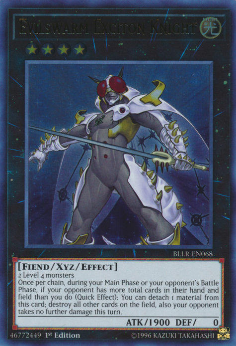 Evilswarm Exciton Knight [BLLR-EN068] Ultra Rare | Arkham Games and Comics