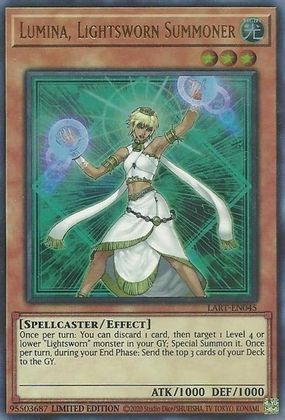 Lumina, Lightsworn Summoner [LART-EN045] Ultra Rare | Arkham Games and Comics